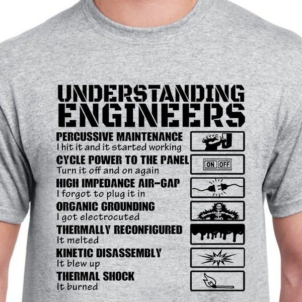 Camiseta divertida de ingeniero: Diseño para entender a los ingenieros