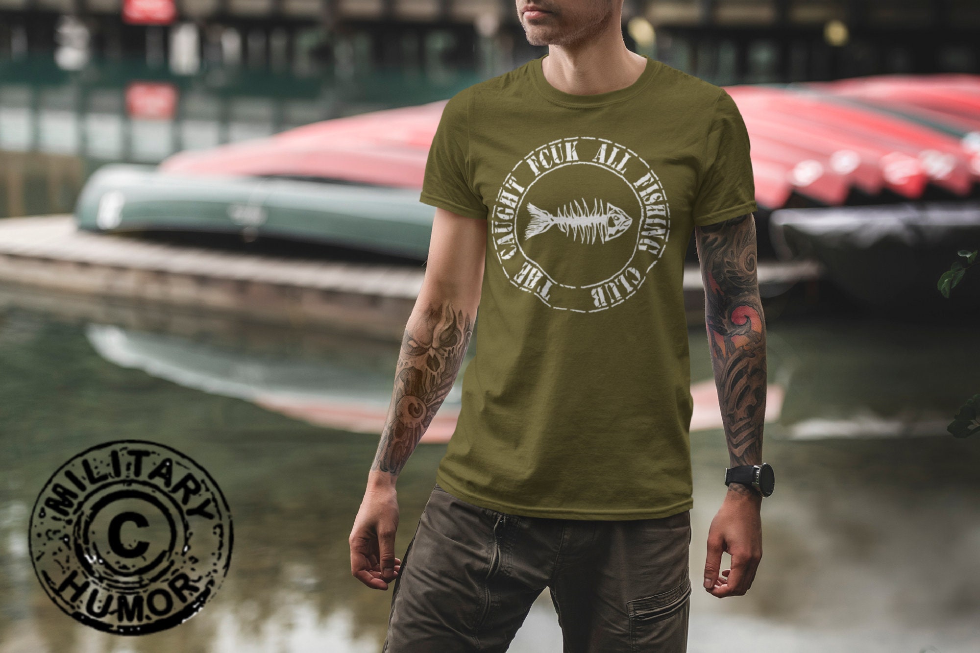 Fishing Club T-shirt for Men, Funny Fishing Shirt, Best Fishing