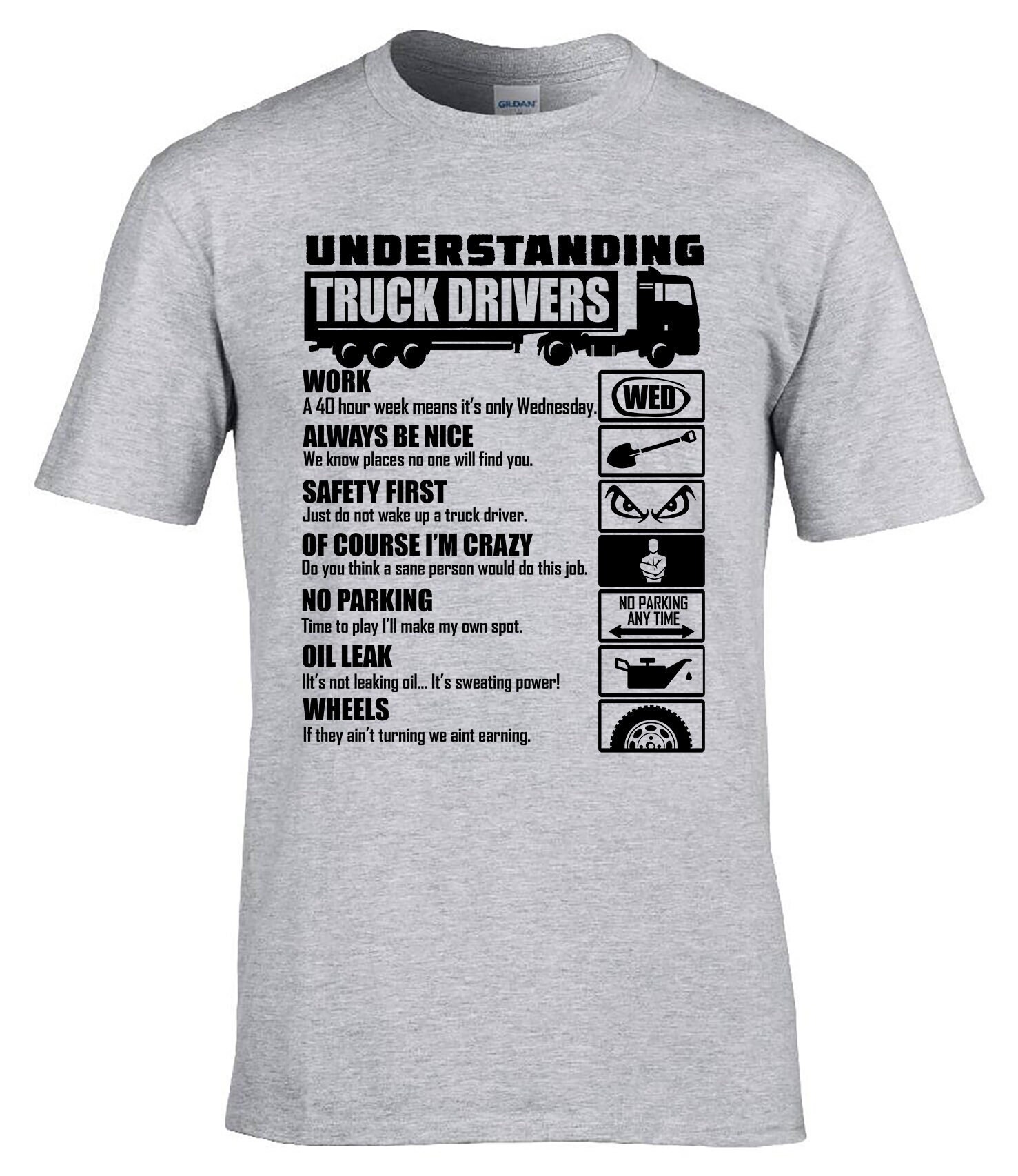 Keep On Truckin Mens Trucking T Shirt Lorry Driver Truck Cab Accessories  Trucker