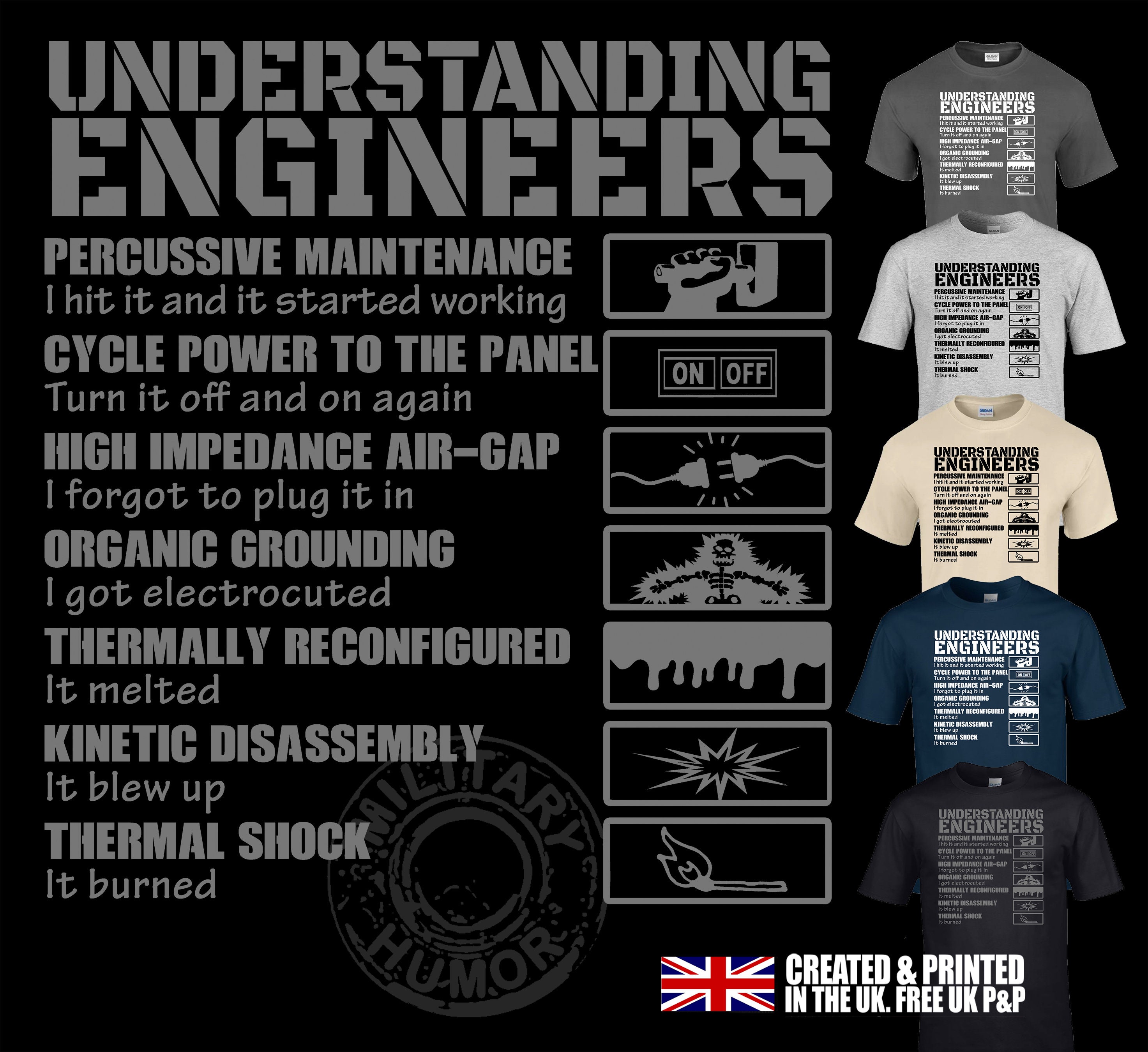 Engineers T-Shirt, Engineer Gifts, Graduation Gift, Fathers Day Gift