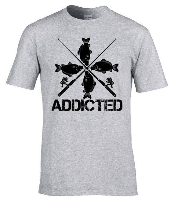 Addicted to Fishing T-shirt Carp Fishing Gifts Tshirt for Carp Fisher -   Ireland