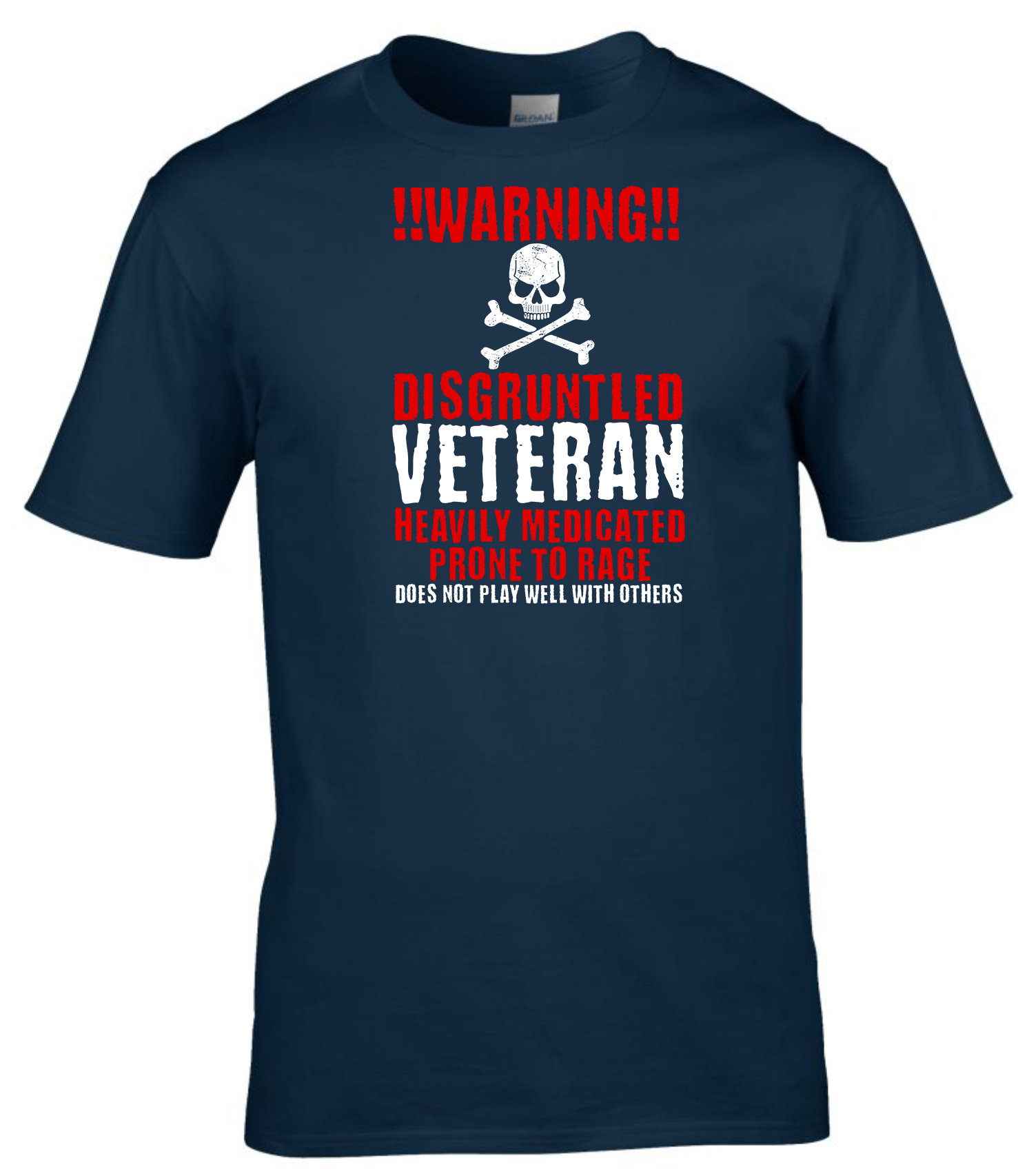 Warning Iraq Vet Medicated T-Shirt American Veteran Shirt Warning Iraq Vet Medicated T-Shirt American Veteran Shirt