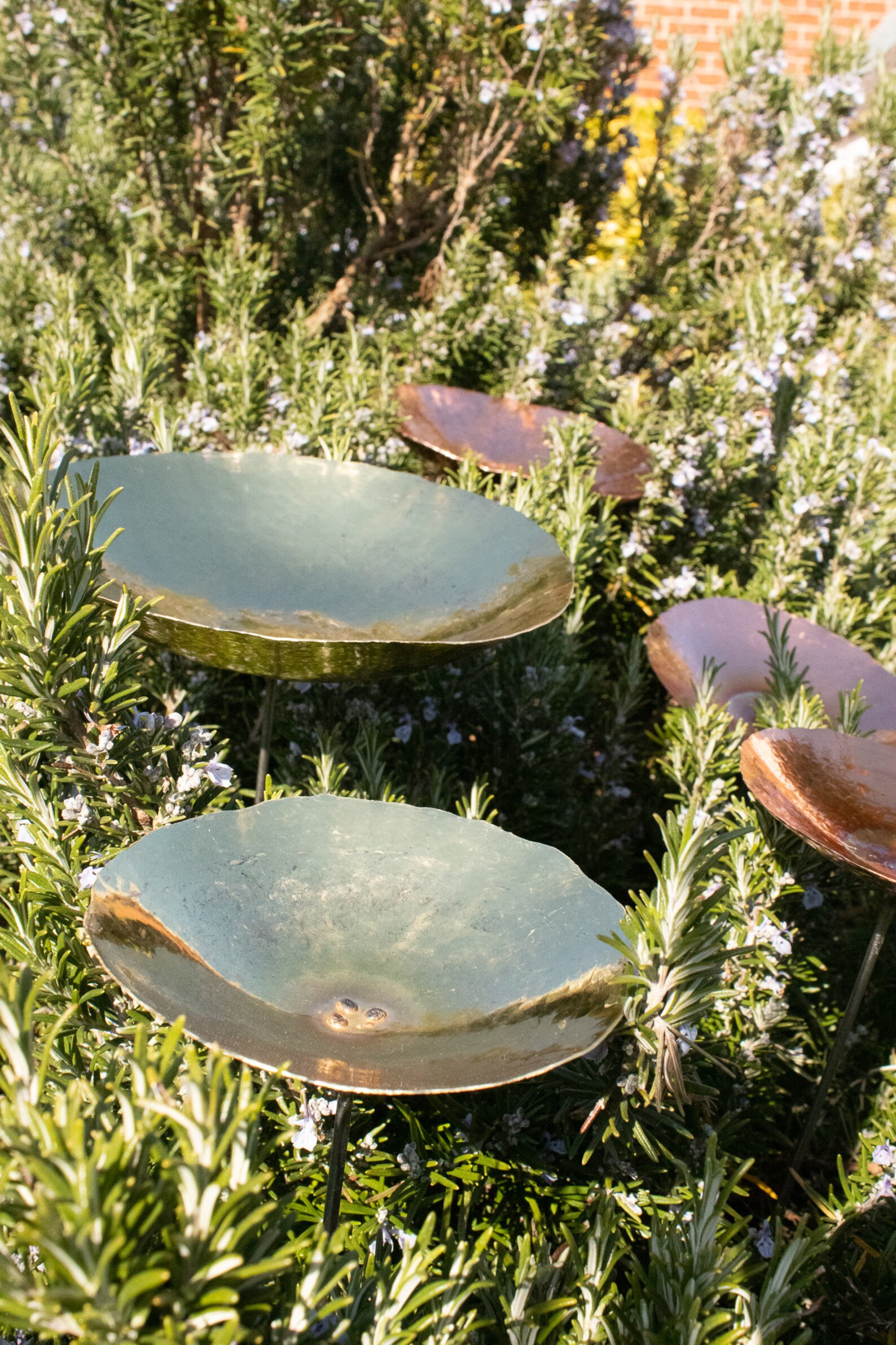 Brass Poppy Garden Ornament Etsy