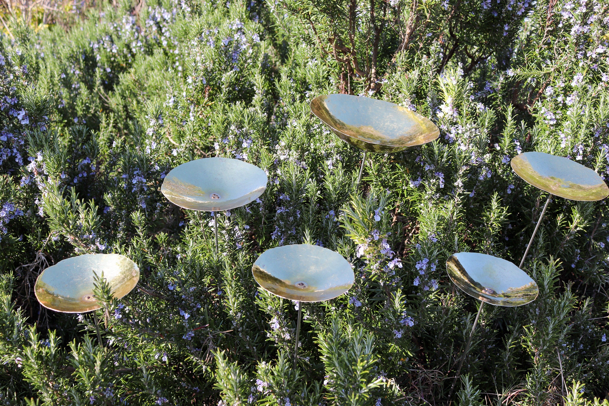 Brass Poppy Garden Ornament Etsy