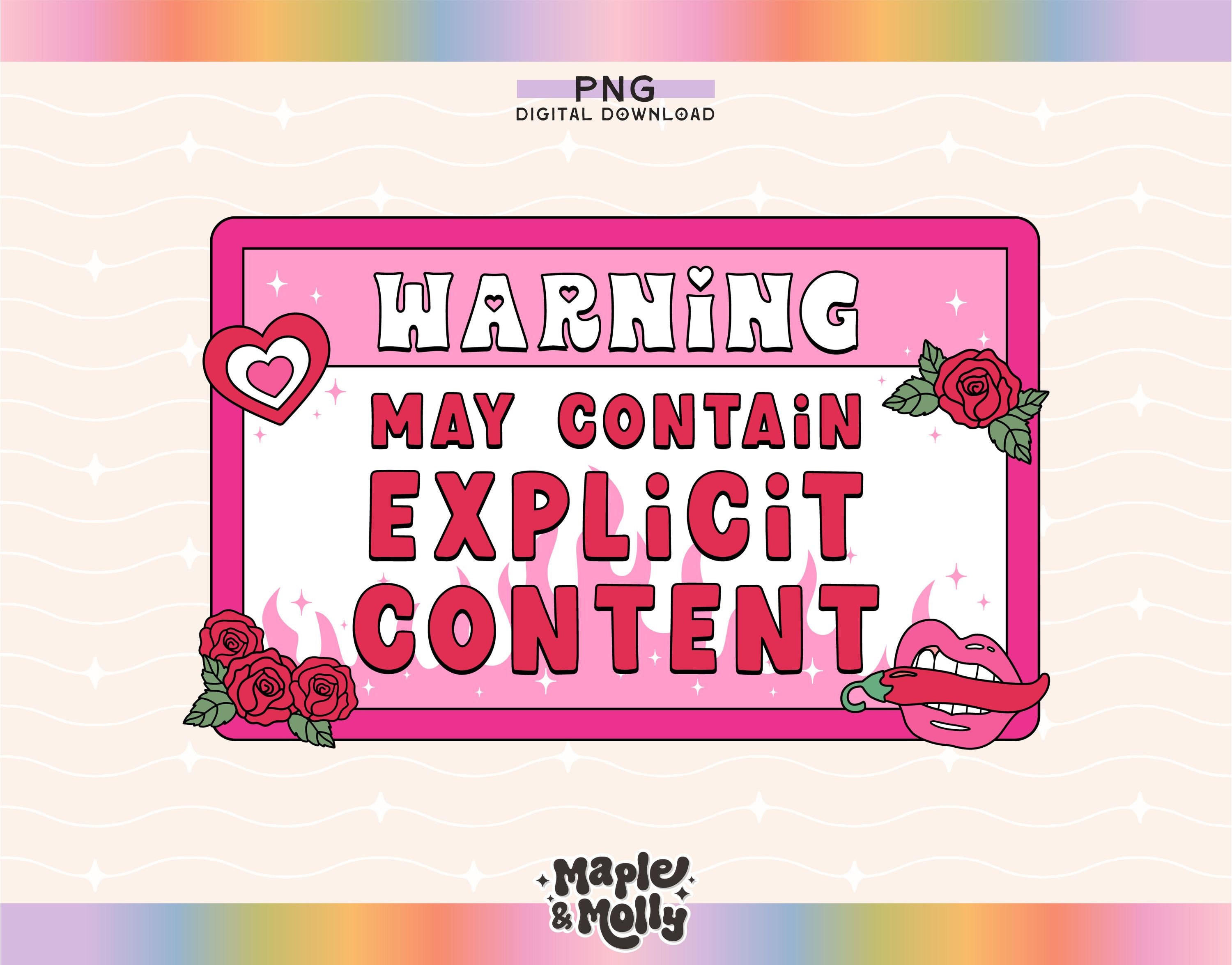 Warning May Contain Explicit Content Kindle Png Trigger Warning Spicy Books Smut Lover E-Reader Book Boyfriends Stfuattdlagg Bookish Reading