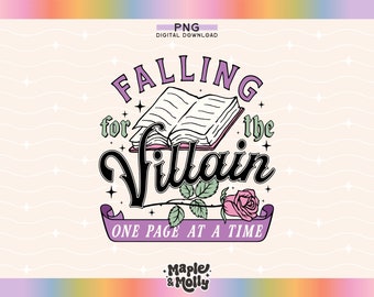 Falling For The Villain Png Bookish Girlie Villain Lover Enemies to Lovers Dark Romance Reader Kindle Era Spicy Book Tropes Smut Anti-Hero