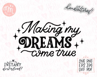 Att göra mina drömmar verklighet, Small Biz Babe Svg, Small Biz Owner Svg, Small Business Svg, Entreprenör Svg, Boss Babe Svg, Shop Small Svg
