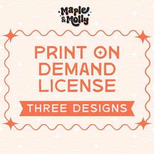 Print-On-Demand-Lizenz für DREI DESIGNS - Unbegrenzte kommerzielle Verkäufe - POD-Dropshipping-Lizenz