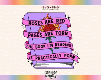 Smut Png Dirty Book Lover Svg Bookish Reading Png Bookworm BookTok Svg Stfuattdlagg Good Girls Read Dirty Books Smutty Sublimation Design