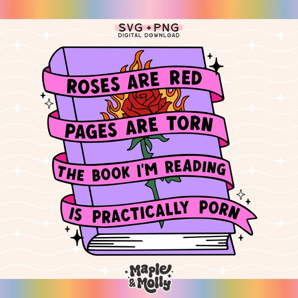 Smut Png Dirty Book Lover Svg Bookish Reading Png Bookworm BookTok Svg Stfuattdlagg Good Girls Read Dirty Books Smutty Sublimation Design