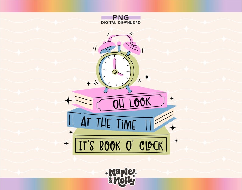 Its Book O'clock Png Bookish Girlie Reading Book Club Babe Bookworm ...