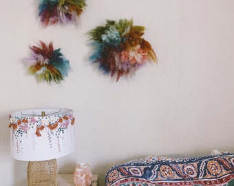 Colorful Wall Pom Pom, Custom Pom Pom Art, Pack of Pom Pom, Rainbow Pom Pom, Wall Art Installation, Colorful Pom Art, Wall Art Decor