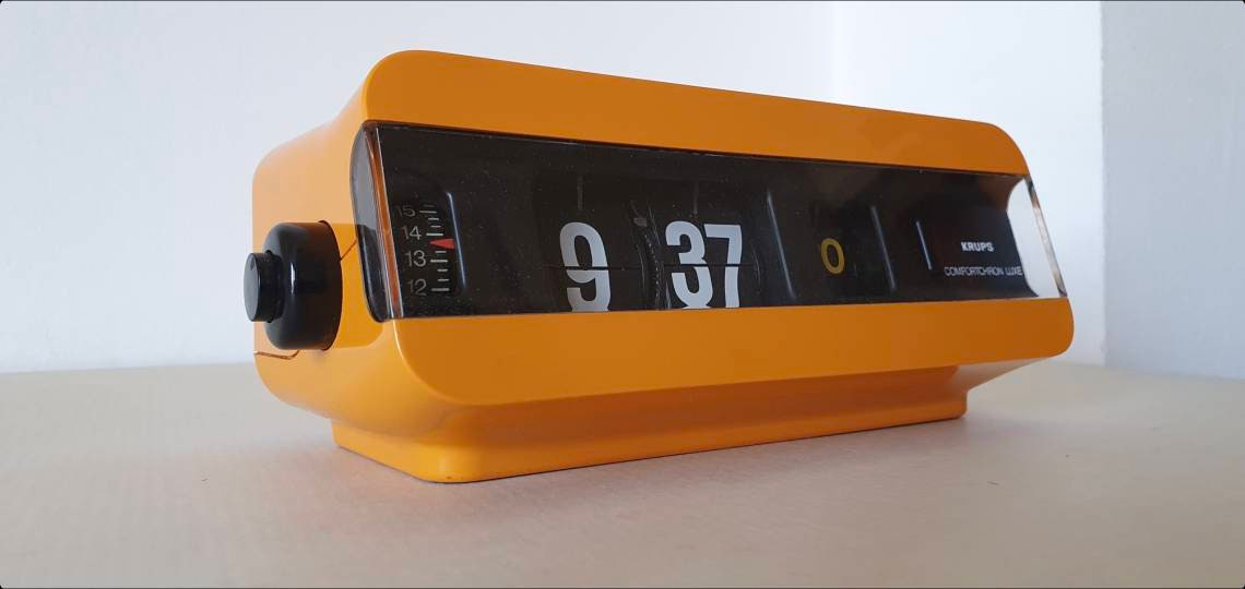 70' super condition LGS flip clock,klappzahlen wecker,vintage