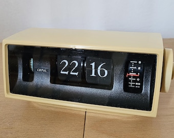 Copal 701,Flip clock,klappzahlen Wecker,vintage,70'