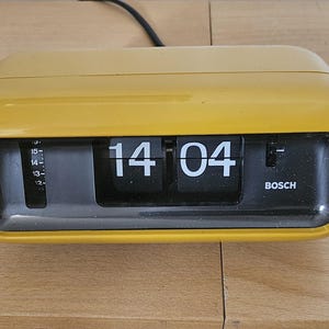 Bosch UDW2 ,flipklocka,tillverkad i Tyskland,klapzahlen wecker,vintage,70'