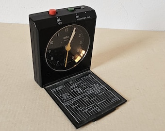 Braun alarm clock  ,AB 314 sl, travel alarm clock,vitange,