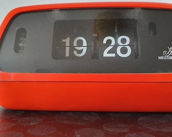 Meister Anker 55,flip clock,klappzahlen Wecker,vintage,70"