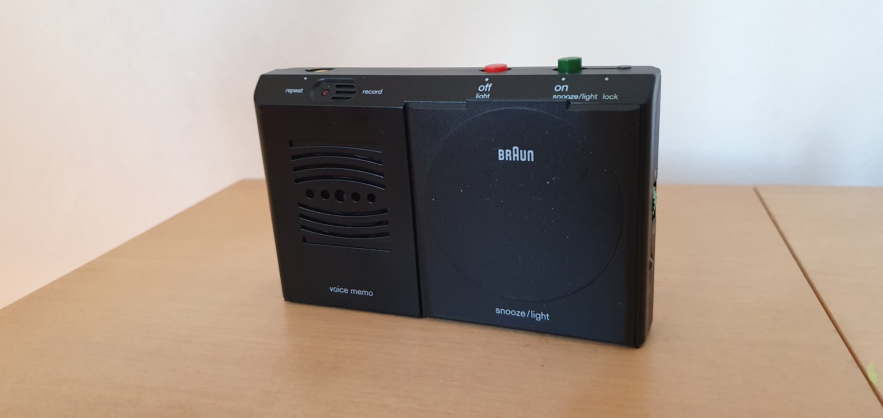 インテリア時計 BRAUN voice memo AB314vm Braun AB 314 Voice Memo Alarm Clock - Dietrich Lubs, 1995