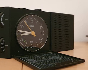 Reloj despertador Braun, ABR 313, Ditrich Lubs desing, reloj de radio