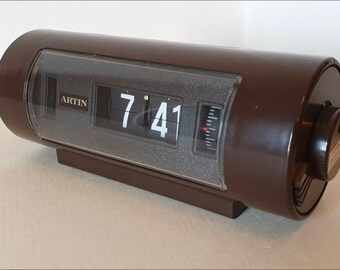 Artin 313 cyilider,flip clock,klsppzahlen Wecker,vintage