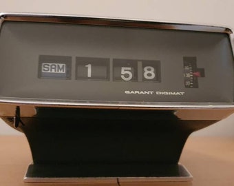 Garant digimate,flip clock,rolling clock,batery powered,