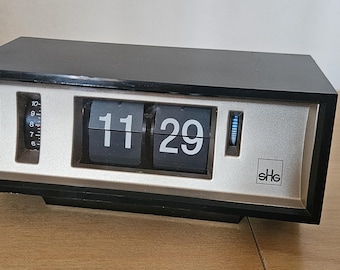 SHG Flip clock,alarm clock,klappzahlen Wecker,vintage