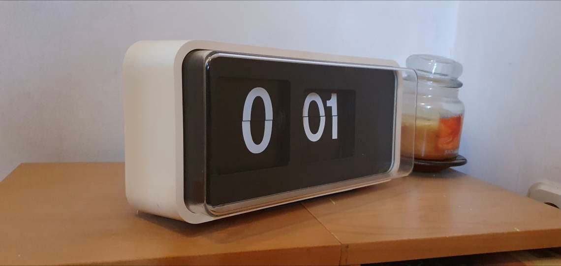 Solari Cifra 3 - Vintage Flip Clock 1972 - Gino Valle - Mid Century