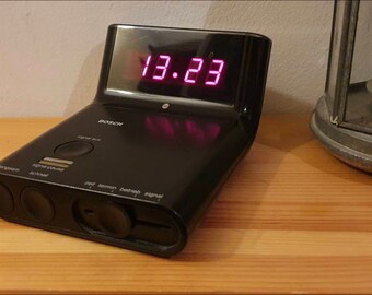 Bosch alarm clock,ULW2  ,Braun clock age,vitange,70',wecker,digital,Germany