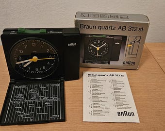 Braun AB 312 sl,alarm clock,Dietrich Lubs/Diter Rams ,wecker,