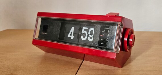 時計 CLAP Copal 227,flip Clock,klappzahlen Wecker,vintage - Etsy