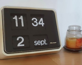 Bodet ,flip clock,master clock 220V,with month&date,age Solari Udine