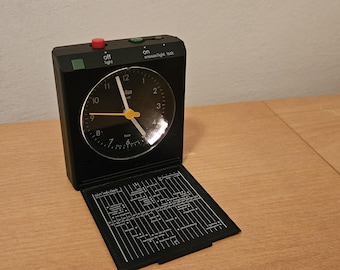 1980's Braun AB1 Travel Alarm Clock Designed by Dietrich Lubs