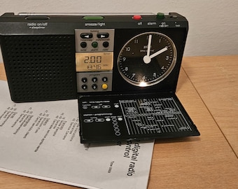Braun ABR 314 df,alarm clock,travel radio,Ditrich Lubs design,funkuhr,LCD