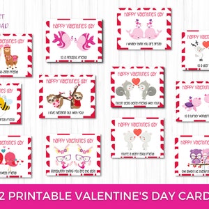12 Valentine&#39;s Day Cards for Kids, Valentine Cards, Animal Pun Card, Valentines Cards, Valentines Day Cards, Valentines Day Card, Valentine