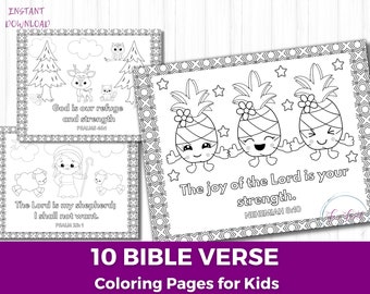 Scripture Coloring Pages, Bible Verse Coloring Pages,  Sunday School Coloring Pages, Christian Coloring Pages for Kids, Bible Study Fun