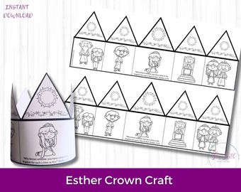 Queen Esther Crown Craft- Bible Crafts for Kids