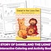 Story of Daniel and the Lions Den Coloring Pages and Activity Book ...