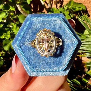 Gold Kreuz Ring, Frauen Kreuz Ring, Kreuz Schmuck,