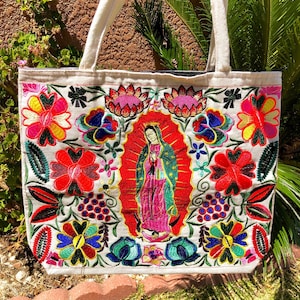 Virgencita Einkaufstasche, Jungfrau Maria Einkaufstasche, Virgen de Guadalupe Tasche, Virgencita Tasche
