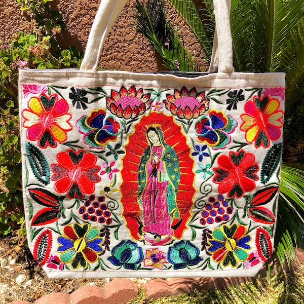 Cabas Virgencita, cabas Vierge Marie, sac Virgen de Guadalupe, sac Virgencita