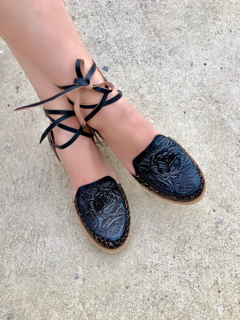 Black huarache sandals womens Clearance