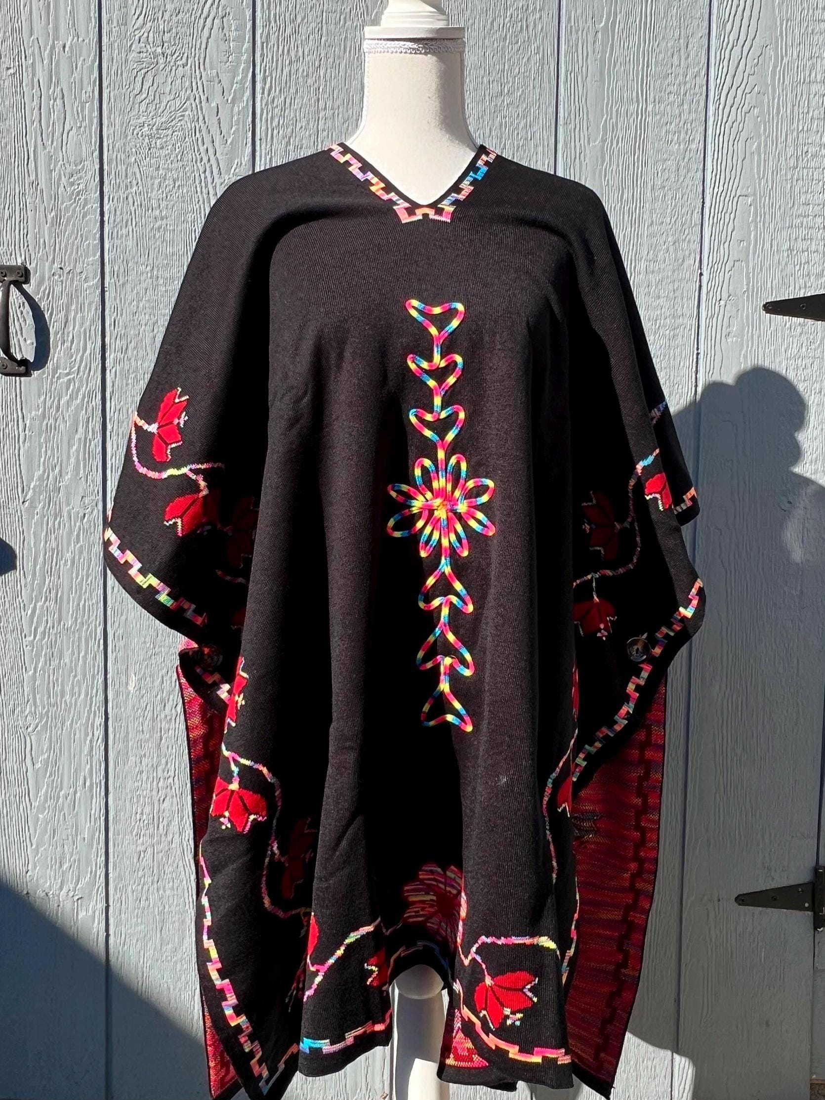 embroidered poncho dress Maroon Georgette Embroidered Party Gown with Poncho Sleeves for Girls  Nesavu – The Nesavu main image 0