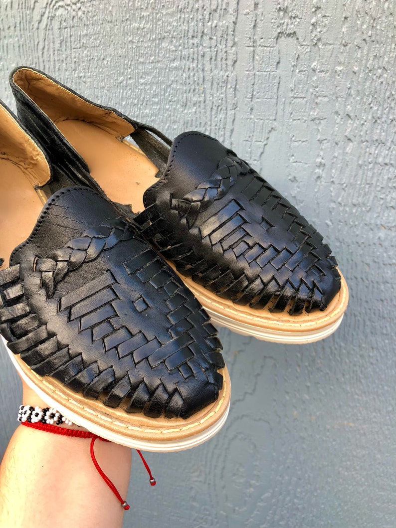 full black huaraches