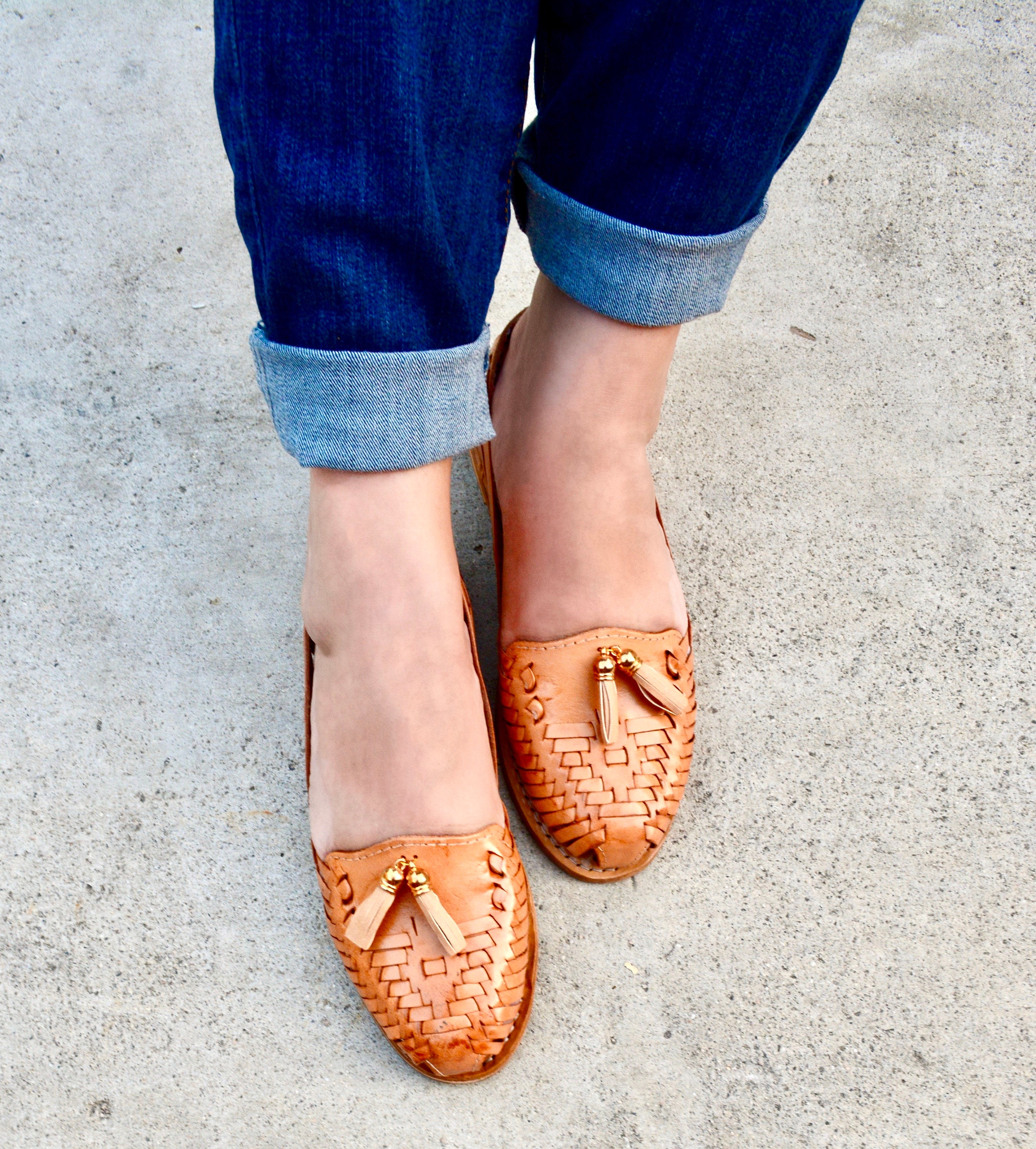 Tan Huaraches Mexican Sandals Women Huarache Sandals - Etsy