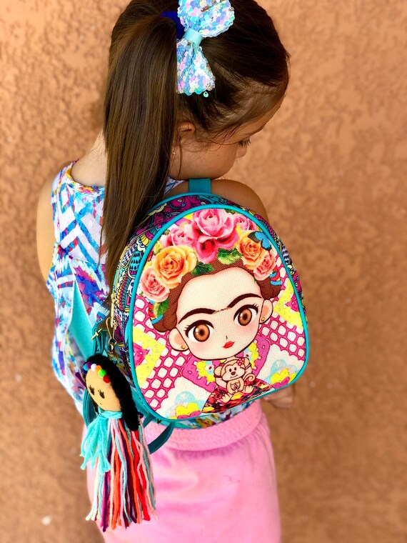 Frida Muneca Backpack Kids Mexican Backpack Mexican Frida