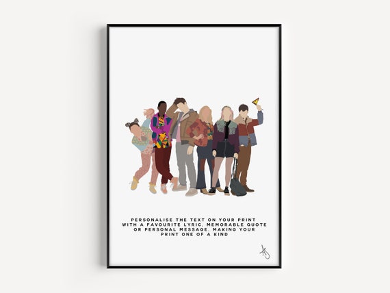 Sex Education Inspired Print | TV, Netflix, Gift, Poster, Wall Art, Cartoon, Otis, Maeve, Custom, Personalised | Available in A5, A4 or A3.