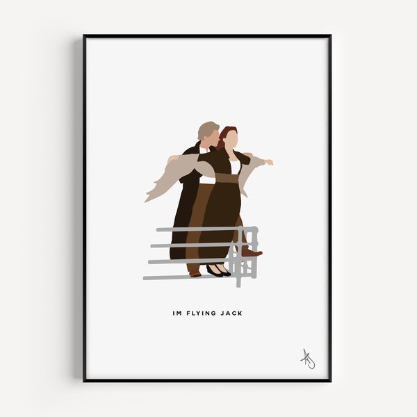Titanic Jack and Rose Poster - Etsy