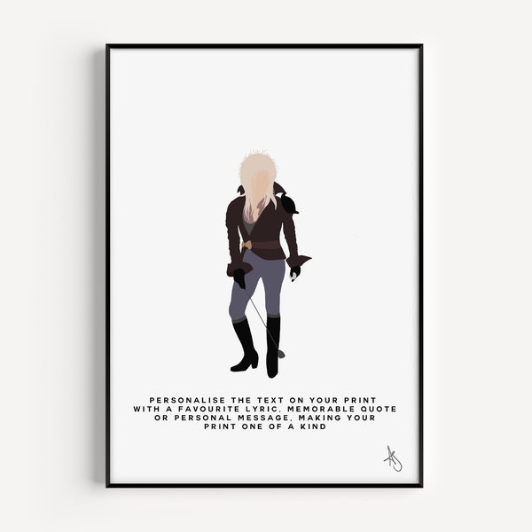Labyrinth Inspired Print | Movie, Film, Gift, Poster, Wall Art, David Bowie, 1980s, Worm, Custom, Personalised | Available in A5, A4 or A3.