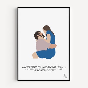 The Notebook Inspired Print | Movie, Quote, Romance, Gifts, Poster, Wall Art, Custom, Personalised, Romance | Available in A5, A4 or A3.