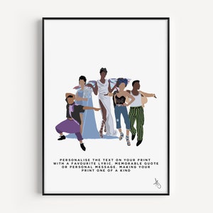 Pose Inspired Print | TV Show, Gift, Vogue, Disco, LGBT, Gay, Trans, Poster, Wall Art, Custom, Personalised | Available in A5, A4 or A3.